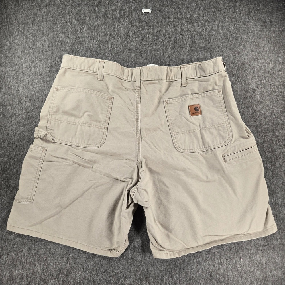 Carhartt B144 Tan Canvas Carpenter Shorts Mens 40 Workwear Utility Gorpcore